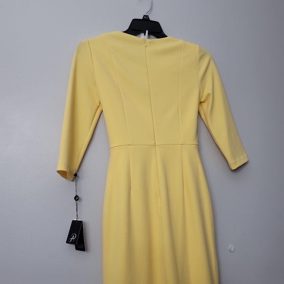 Adrianna Papell Knit Crepe Tie Waist Sheath Dress - Picture 6 of 12